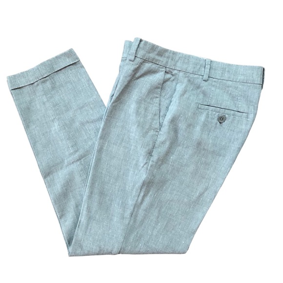 The White Company Linen Blend Grey Trousers Size 6 - Picture 1 of 9